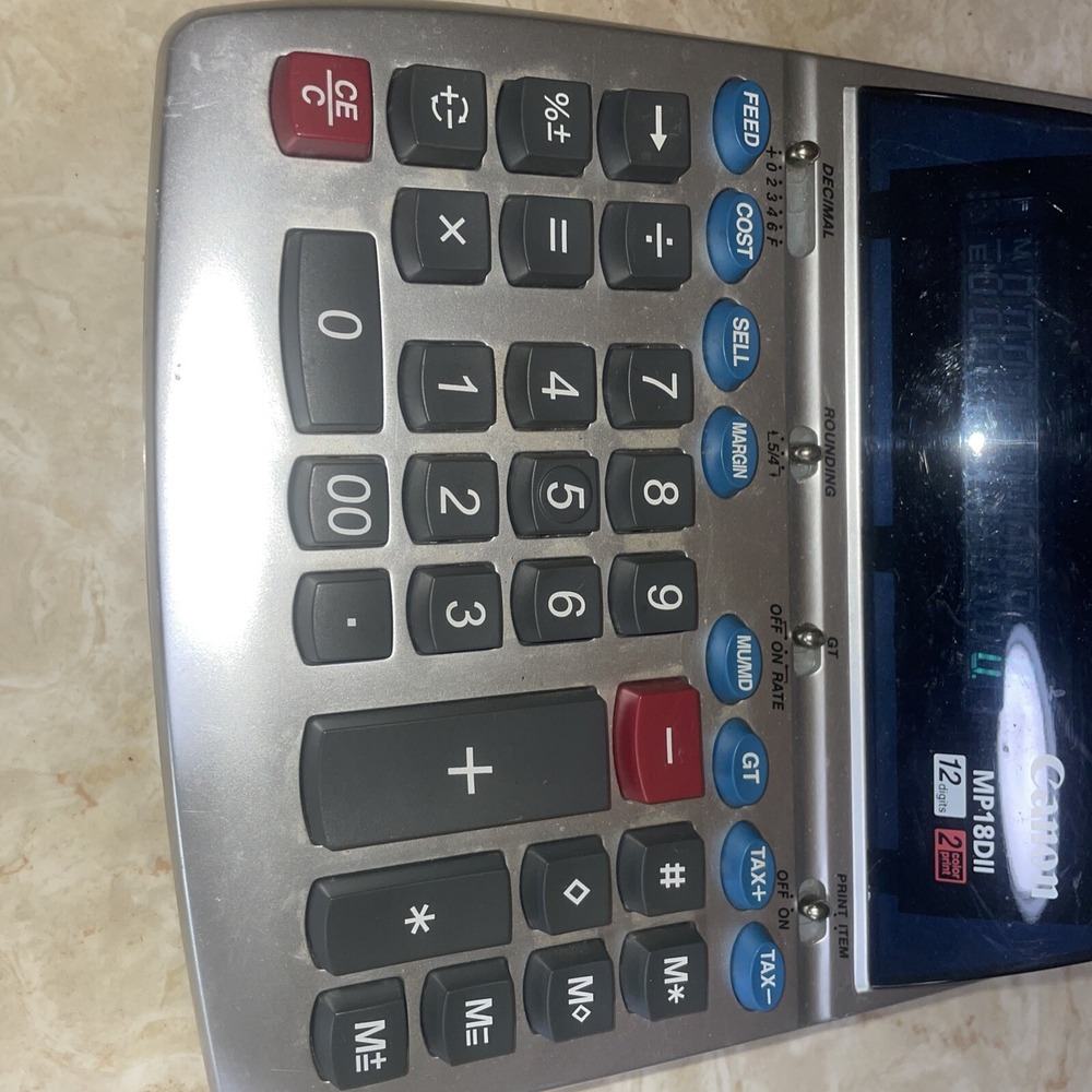 Canon MP18D‎ II Basic Calculator - Picture 5 of 7